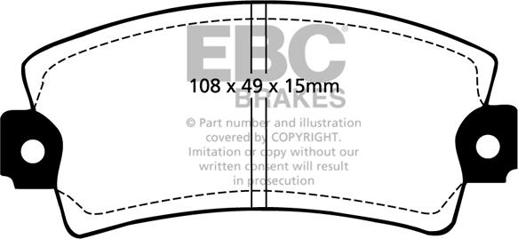 EBC Brakes DP2317 - Гальмівні колодки, дискові гальма avtolavka.club