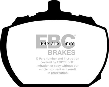 EBC Brakes DP4240R - Гальмівні колодки, дискові гальма avtolavka.club