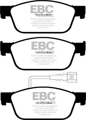 EBC Brakes DP22096 - Гальмівні колодки, дискові гальма avtolavka.club