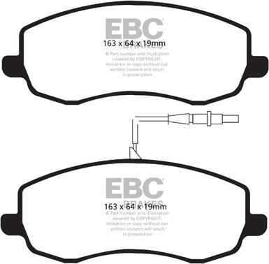 EBC Brakes DP22062 - Гальмівні колодки, дискові гальма avtolavka.club