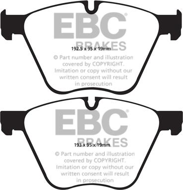 EBC Brakes DP22007 - Гальмівні колодки, дискові гальма avtolavka.club