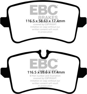 EBC Brakes DP42082R - Гальмівні колодки, дискові гальма avtolavka.club