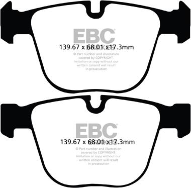 EBC Brakes DP22020 - Гальмівні колодки, дискові гальма avtolavka.club
