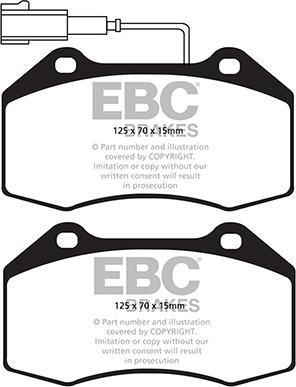 EBC Brakes DP22021 - Гальмівні колодки, дискові гальма avtolavka.club