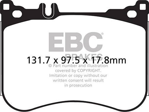 EBC Brakes DP22178 - Гальмівні колодки, дискові гальма avtolavka.club