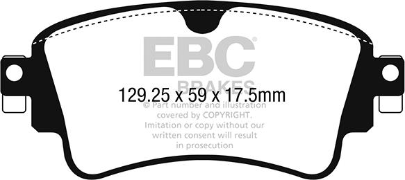 EBC Brakes DP22254 - Гальмівні колодки, дискові гальма avtolavka.club
