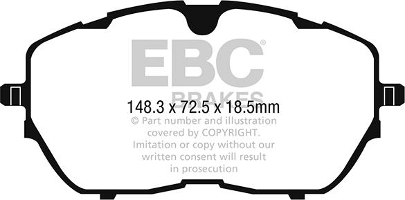EBC Brakes DP22265 - Гальмівні колодки, дискові гальма avtolavka.club