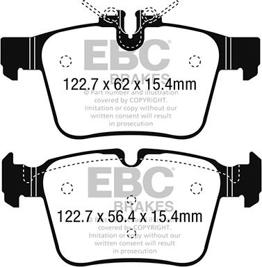 EBC Brakes DP22215 - Гальмівні колодки, дискові гальма avtolavka.club