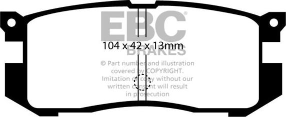 EBC Brakes DP739 - Гальмівні колодки, дискові гальма avtolavka.club