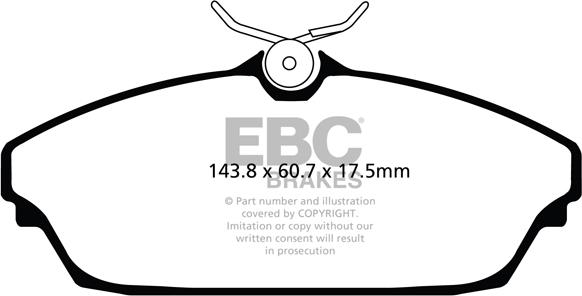 EBC Brakes DPX2072 - Гальмівні колодки, дискові гальма avtolavka.club