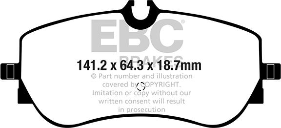 EBC Brakes DPX2364 - Гальмівні колодки, дискові гальма avtolavka.club