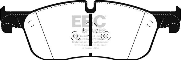 EBC Brakes DPX2255 - Гальмівні колодки, дискові гальма avtolavka.club