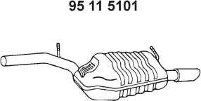 Eberspächer 95 11 5101 - Глушник вихлопних газів кінцевий avtolavka.club