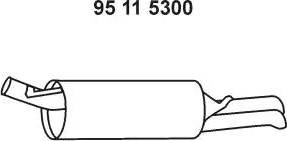 Eberspächer 95 11 5300 - Глушник вихлопних газів кінцевий avtolavka.club