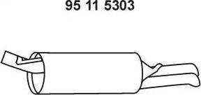 Eberspächer 95 11 5303 - Глушник вихлопних газів кінцевий avtolavka.club