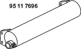 Eberspächer 95 11 7696 - Середній глушник вихлопних газів avtolavka.club