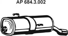 Eberspächer 684.3.002 - Глушник вихлопних газів кінцевий avtolavka.club