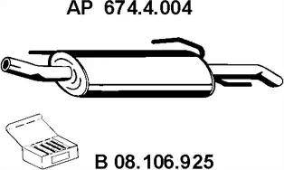 Eberspächer 674.4.004 - Глушник вихлопних газів кінцевий avtolavka.club