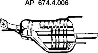 Eberspächer 674.4.006 - Глушник вихлопних газів кінцевий avtolavka.club