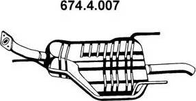Eberspächer 674.4.007 - Глушник вихлопних газів кінцевий avtolavka.club
