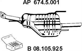 Eberspächer 674.5.001 - Глушник вихлопних газів кінцевий avtolavka.club