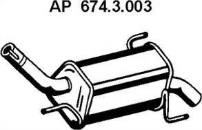 Eberspächer 674.3.003 - Глушник вихлопних газів кінцевий avtolavka.club