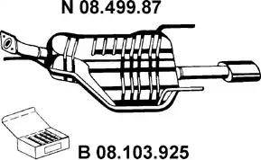 Eberspächer 08.499.87 - Глушник вихлопних газів кінцевий avtolavka.club