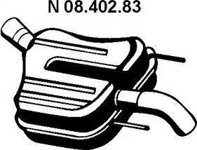 Eberspächer 08.402.83 - Глушник вихлопних газів кінцевий avtolavka.club