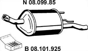 Eberspächer 08.099.85 - Глушник вихлопних газів кінцевий avtolavka.club