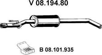 Eberspächer 08.194.80 - Предглушітель вихлопних газів avtolavka.club