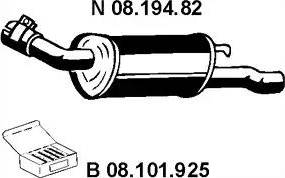 Eberspächer 08.194.82 - Глушник вихлопних газів кінцевий avtolavka.club