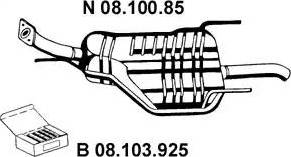 Eberspächer 08.100.85 - Глушник вихлопних газів кінцевий avtolavka.club