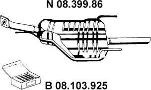 Eberspächer 08.399.86 - Глушник вихлопних газів кінцевий avtolavka.club