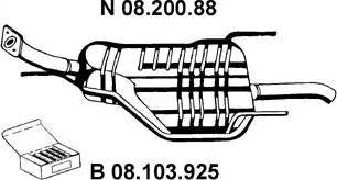 Eberspächer 08.200.88 - Глушник вихлопних газів кінцевий avtolavka.club