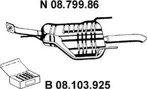 Eberspächer 08.799.86 - Глушник вихлопних газів кінцевий avtolavka.club