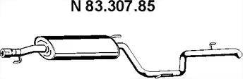 Eberspächer 83.307.85 - Глушник вихлопних газів кінцевий avtolavka.club