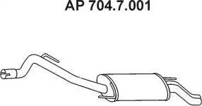 Eberspächer 704.7.001 - Глушник вихлопних газів кінцевий avtolavka.club