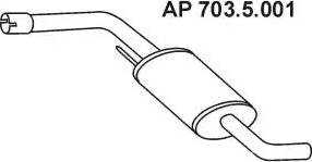 Eberspächer 703.5.001 - Середній глушник вихлопних газів avtolavka.club