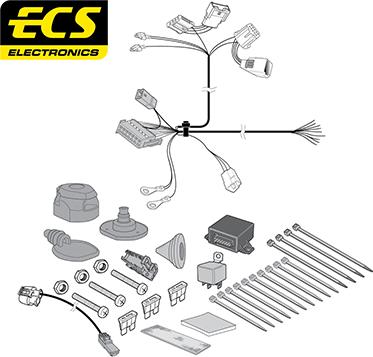 ECS CT050D1U - Комплект електрики, причіпне обладнання avtolavka.club