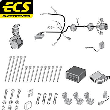 ECS JE00107U - Комплект електрики, причіпне обладнання avtolavka.club