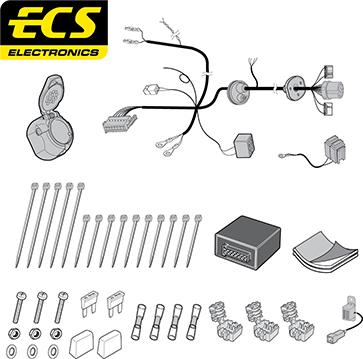 ECS JE00113U - Комплект електрики, причіпне обладнання avtolavka.club