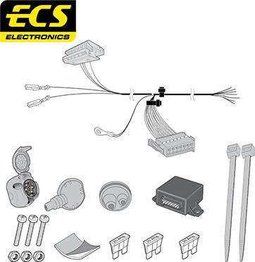 ECS MB076B1U - Комплект електрики, причіпне обладнання avtolavka.club