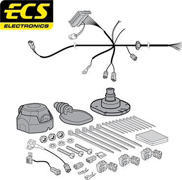 ECS SY02007U - Комплект електрики, причіпне обладнання avtolavka.club