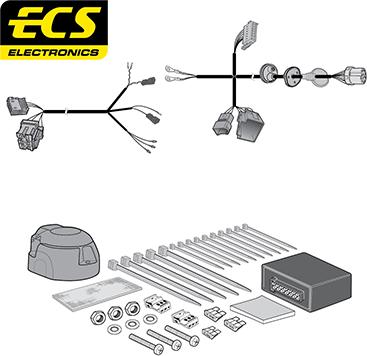 ECS VW19013MU - Комплект електрики, причіпне обладнання avtolavka.club