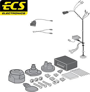 ECS VW104D1U - Комплект електрики, причіпне обладнання avtolavka.club