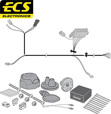 ECS VW127B1U - Комплект електрики, причіпне обладнання avtolavka.club