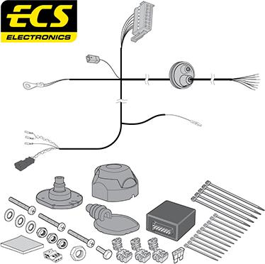 ECS VW20407MU - Комплект електрики, причіпне обладнання avtolavka.club