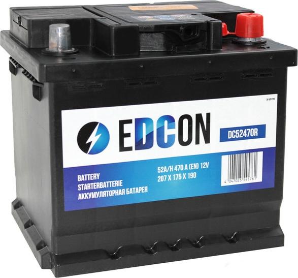 Edcon DC52470R - Стартерна акумуляторна батарея, АКБ avtolavka.club