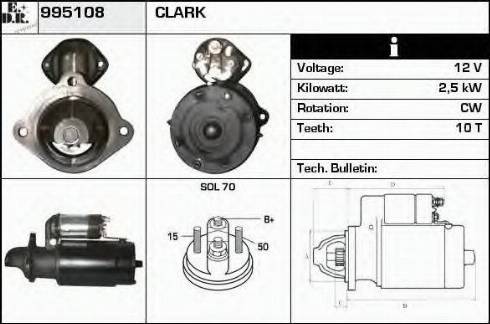 EDR 995108 - Стартер avtolavka.club