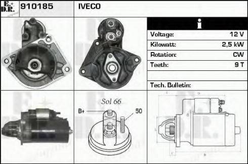 EDR 910185 - Стартер avtolavka.club